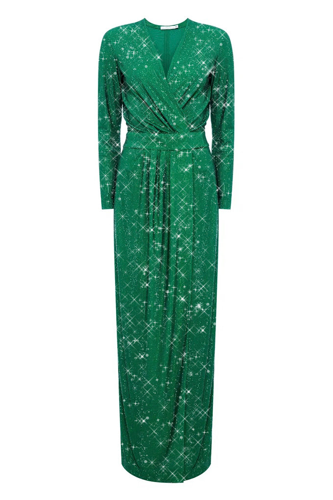 Long wrap dress