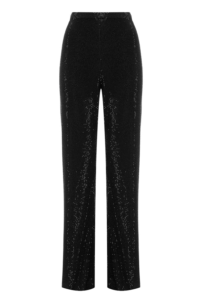 Crystal encrusted trousers