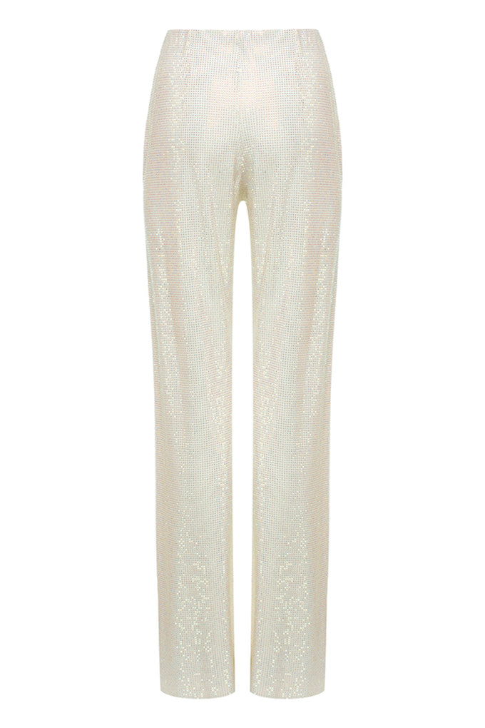 Crystal encrusted trousers