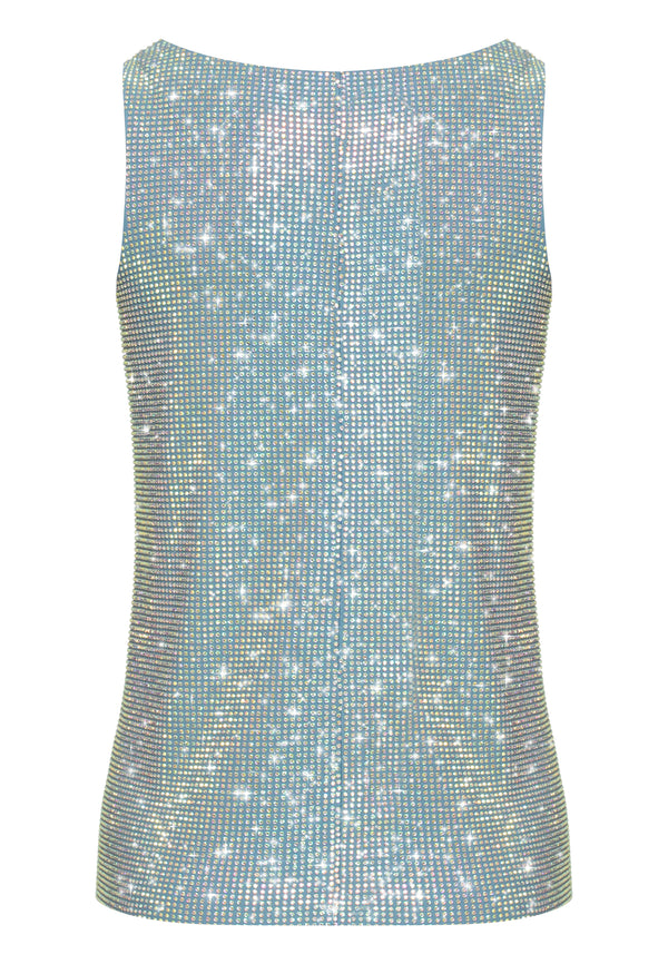 Crystal covered top