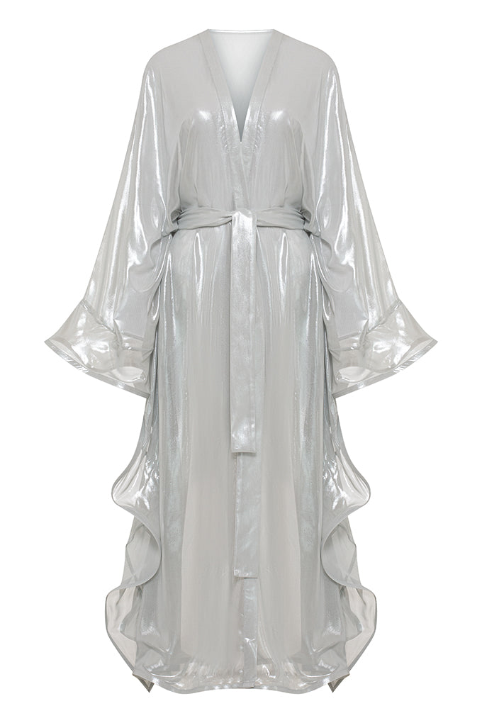 Long beach kaftan with belt