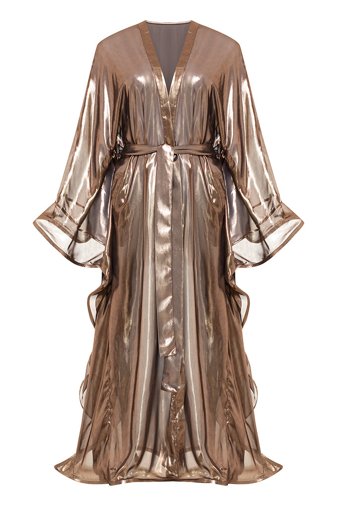 Long beach kaftan with belt