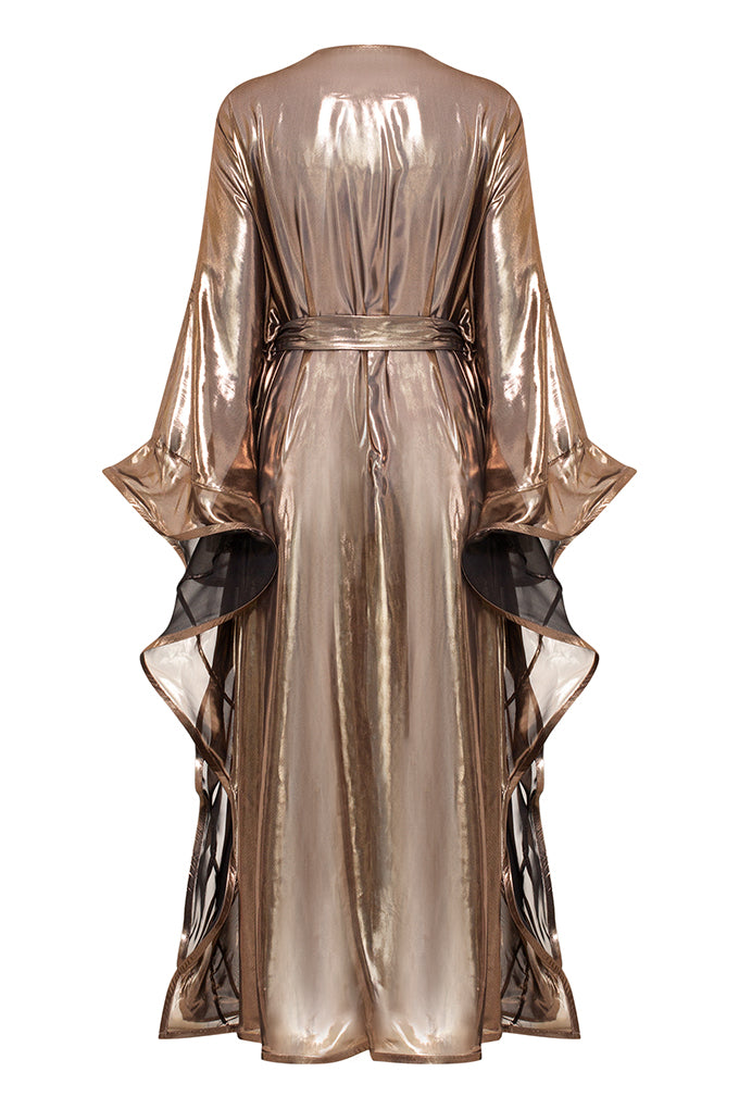 Long beach kaftan with belt