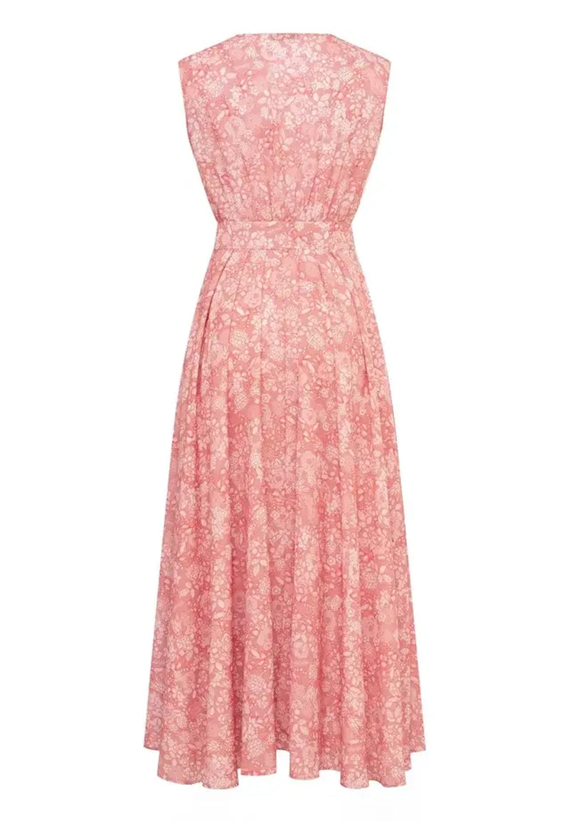 MIDI FLORAL DRESS SLEEVELESS