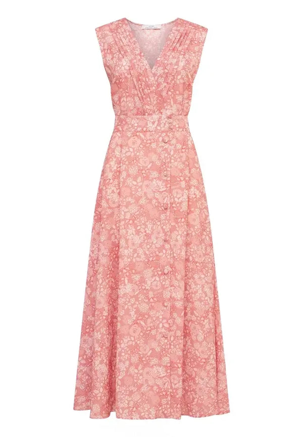 MIDI FLORAL DRESS SLEEVELESS