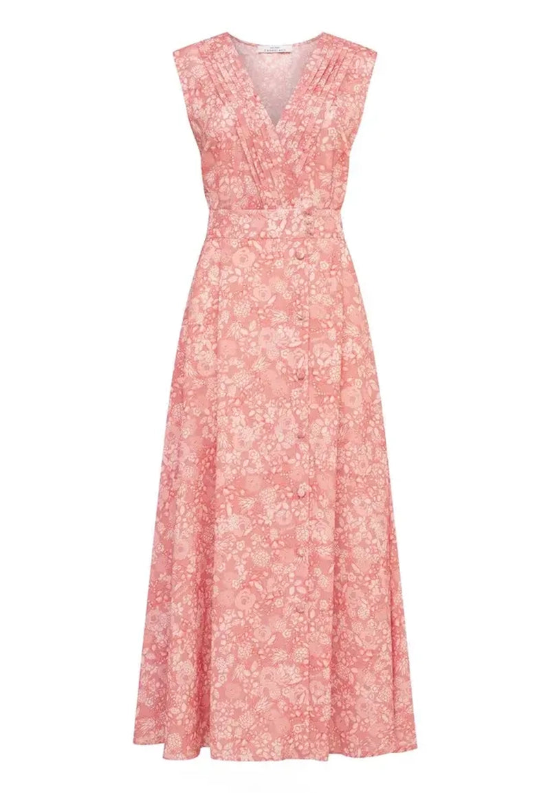 MIDI FLORAL DRESS SLEEVELESS