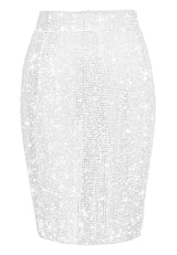 Crystal midi skirt