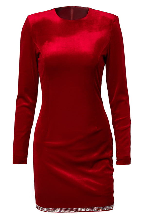 Velvet mini dress