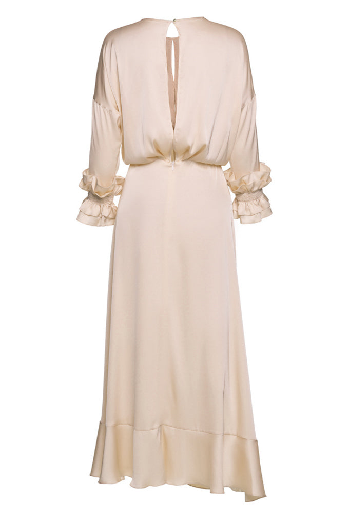 Flirty dress with flounces