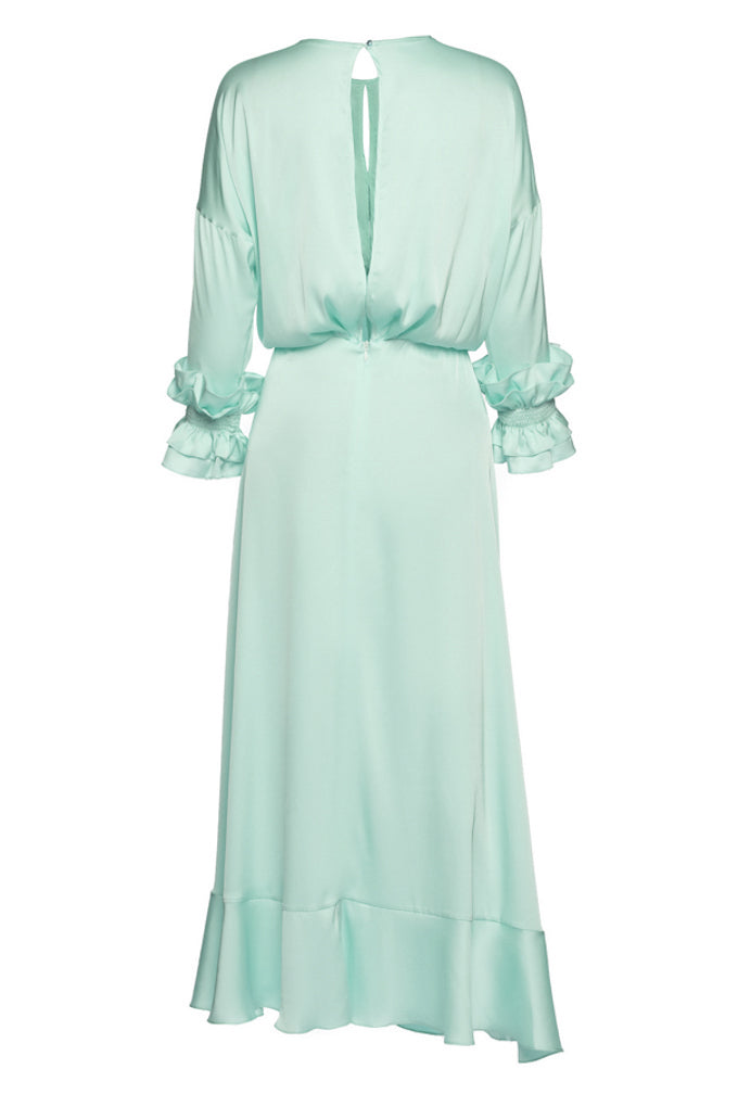 Flirty dress with flounces