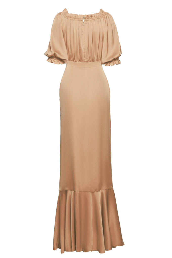 Long slit dress