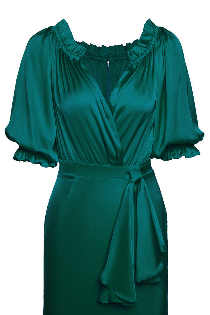 Long slit dress