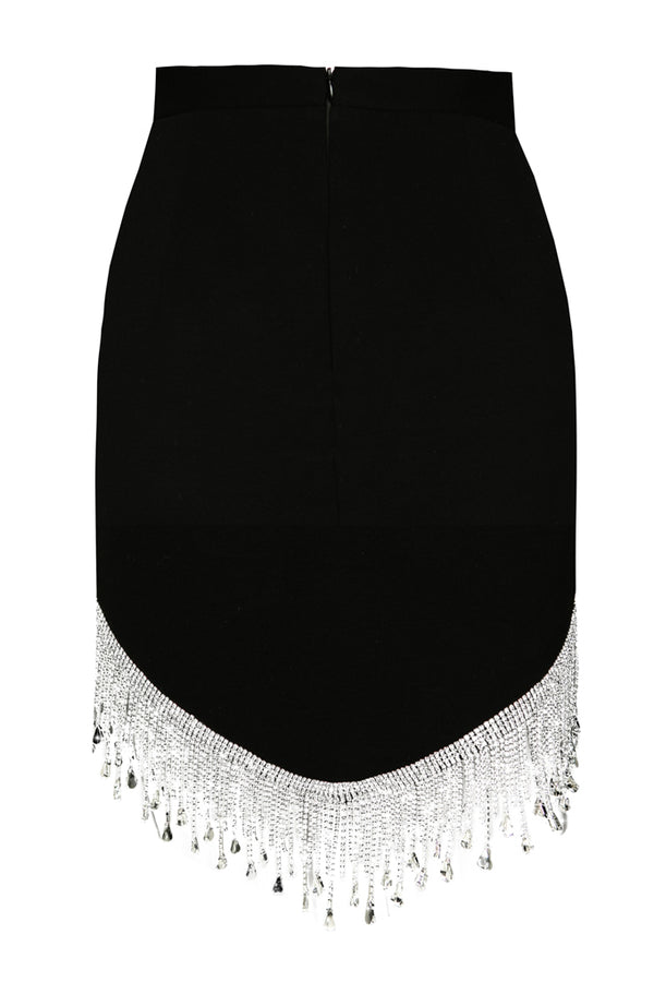 Skirt with crystals