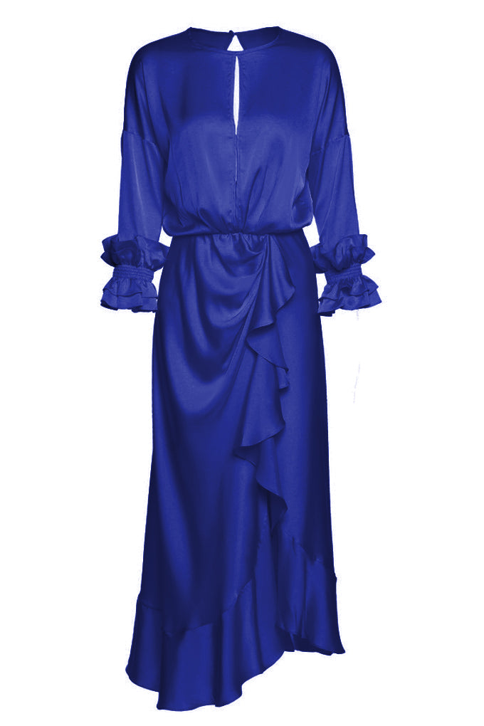 Flirty dress with flounces