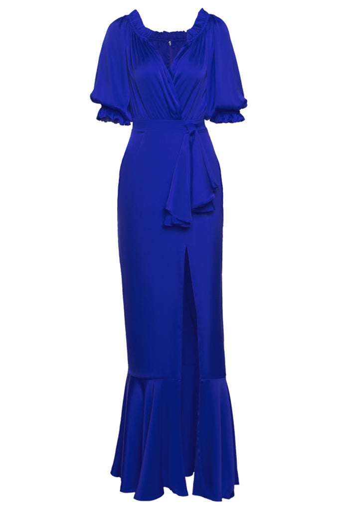 Long slit dress