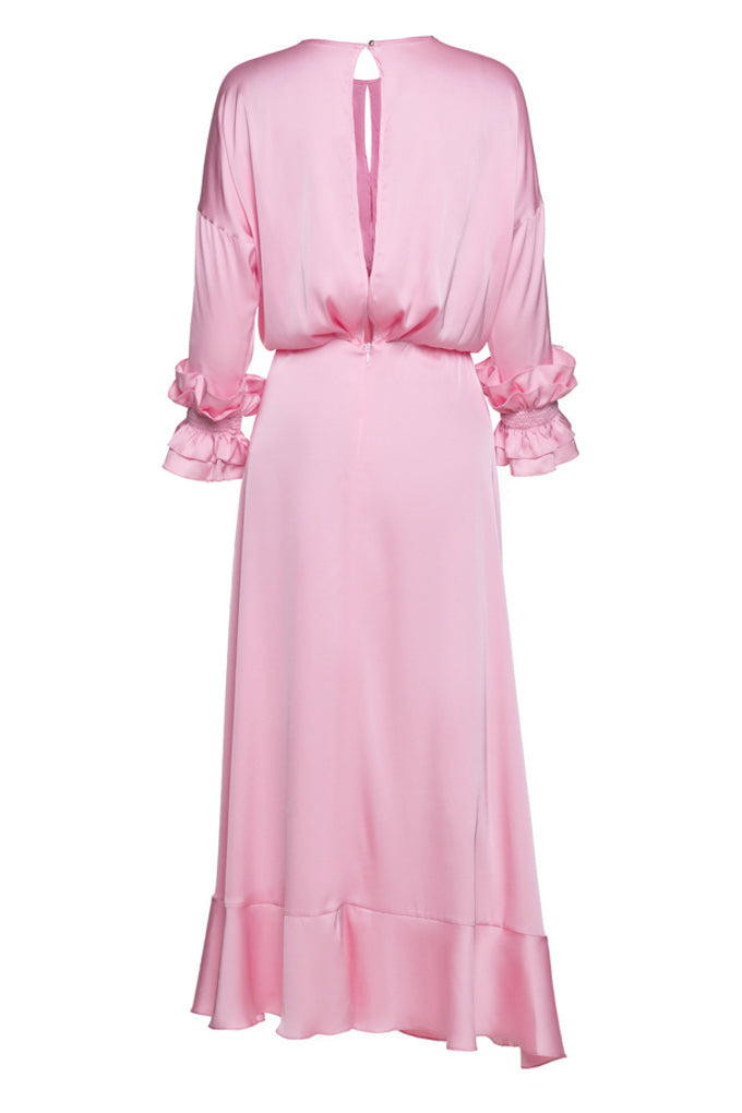 Flirty dress with flounces