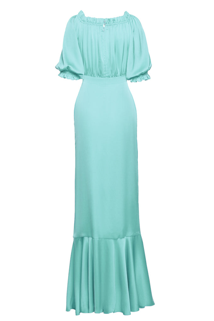 Long slit dress