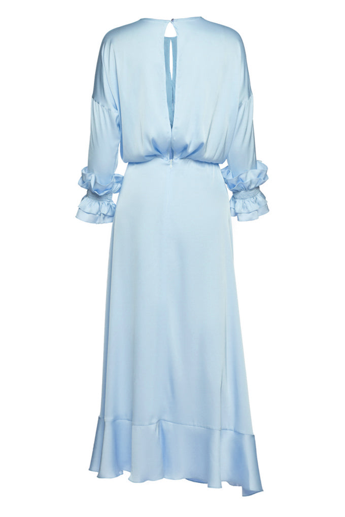 Flirty dress with flounces