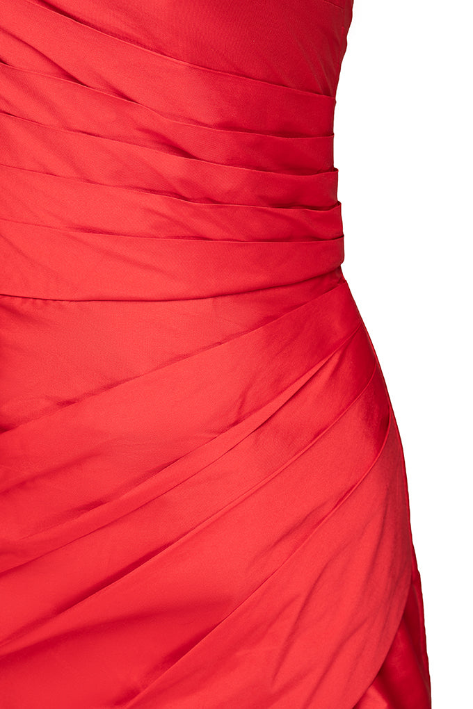 Draped cocktail dress
