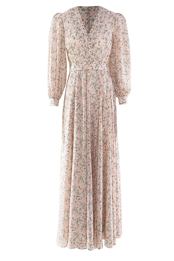 Floral print maxi dress