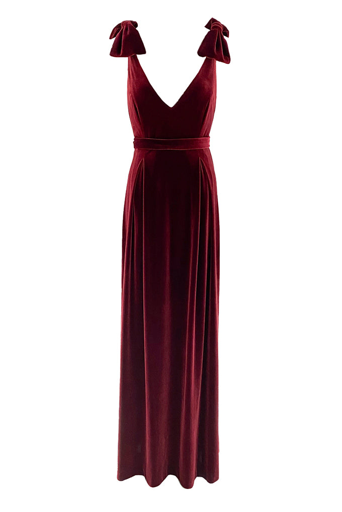 Long velvet dress