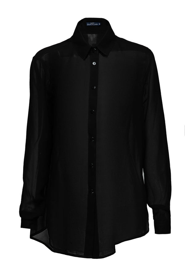 Chiffon blouse with buttons