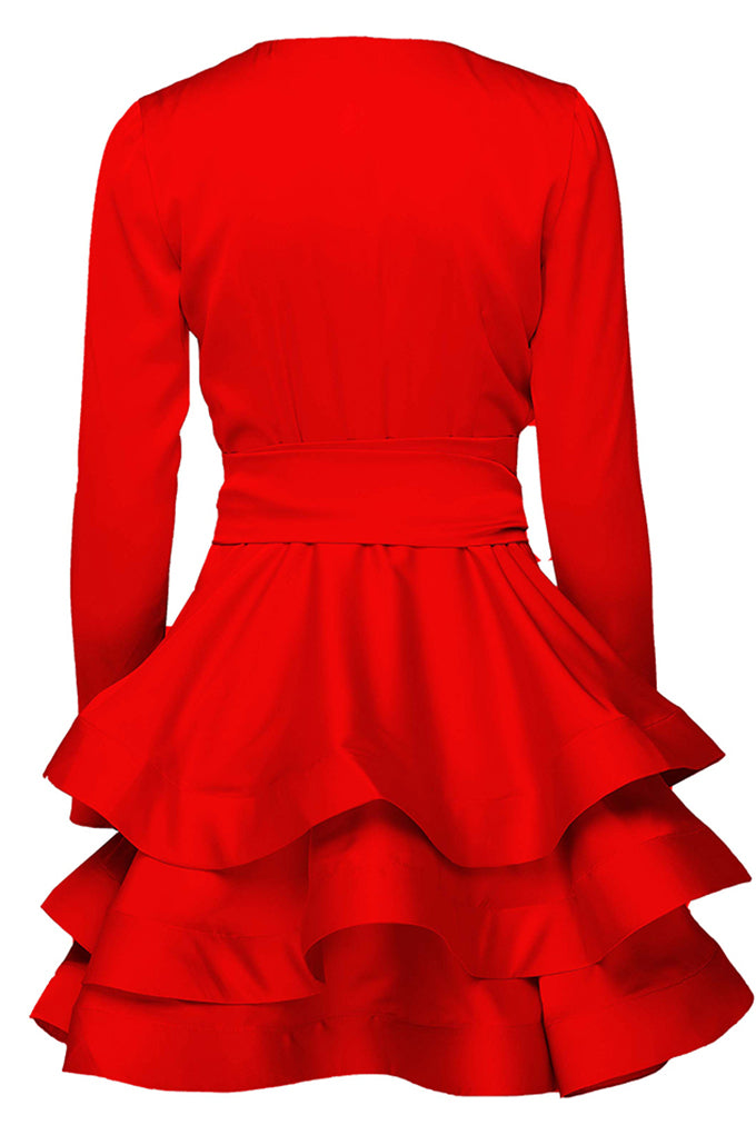 Lightweight solid color mini dress