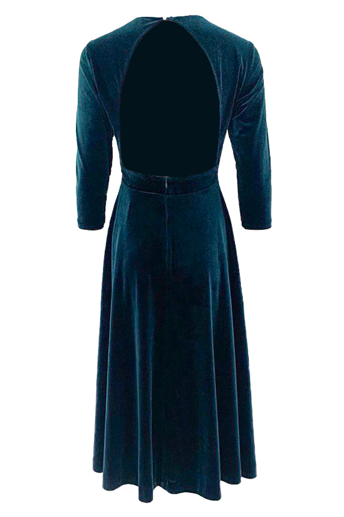 Velvet midi dress