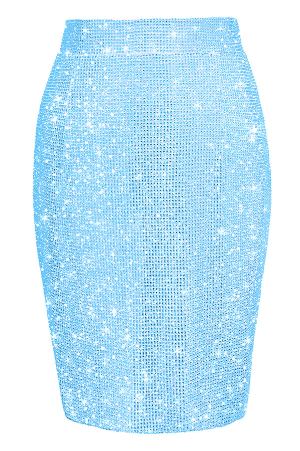 Crystal midi skirt